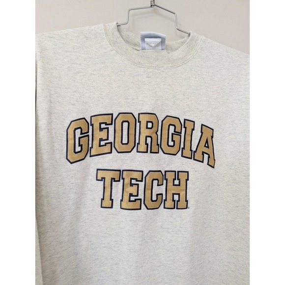 Champion Georgia Tech Sweatshirt Mens Large Crewneck Yellow Jackets - Picture 3 of 12